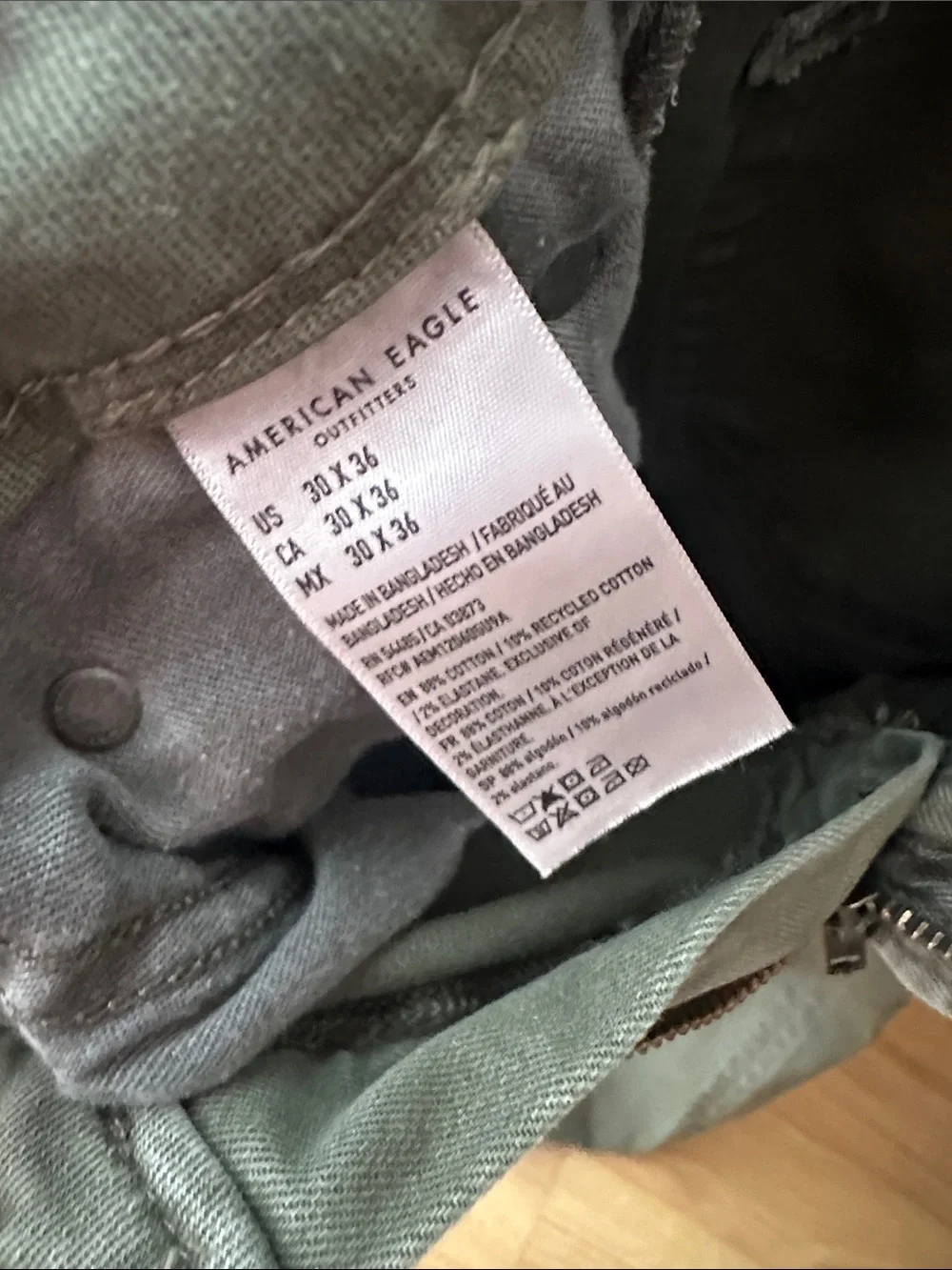 American Eagle Outfitters Olive Slim Men's Jeans